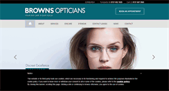 Desktop Screenshot of brownsopticians.com