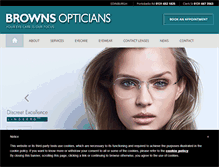 Tablet Screenshot of brownsopticians.com